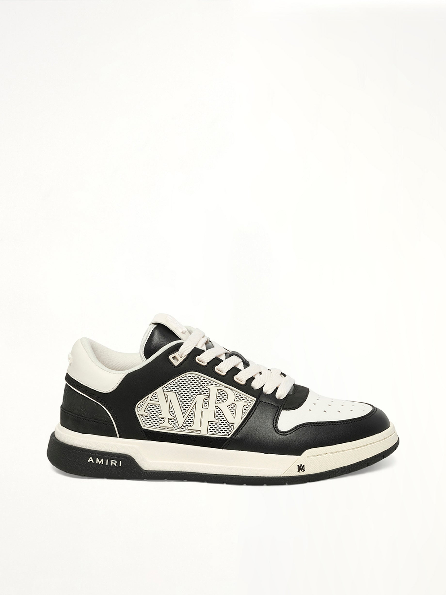 MA Quad Debossed Classic Low in Black Side View | AMIRI