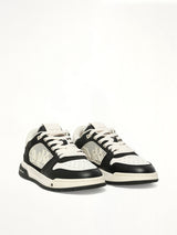 MA Quad Debossed Classic Low in Black Front View | AMIRI