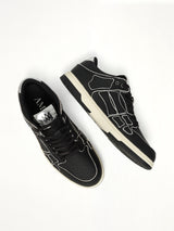 Skel Top Low Contrast Sneaker in Black Top View | AMIRI