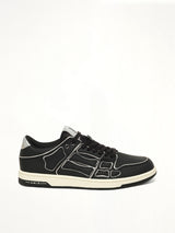 Skel Top Low Contrast Sneaker in Black Side View | AMIRI