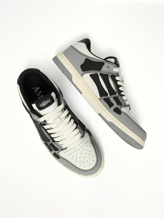 Varsity Skel Top Low in Black Top View | AMIRI