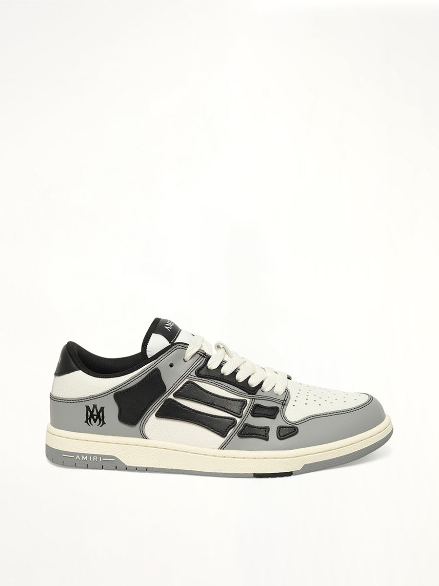 Varsity Skel Top Low in Black Side View | AMIRI