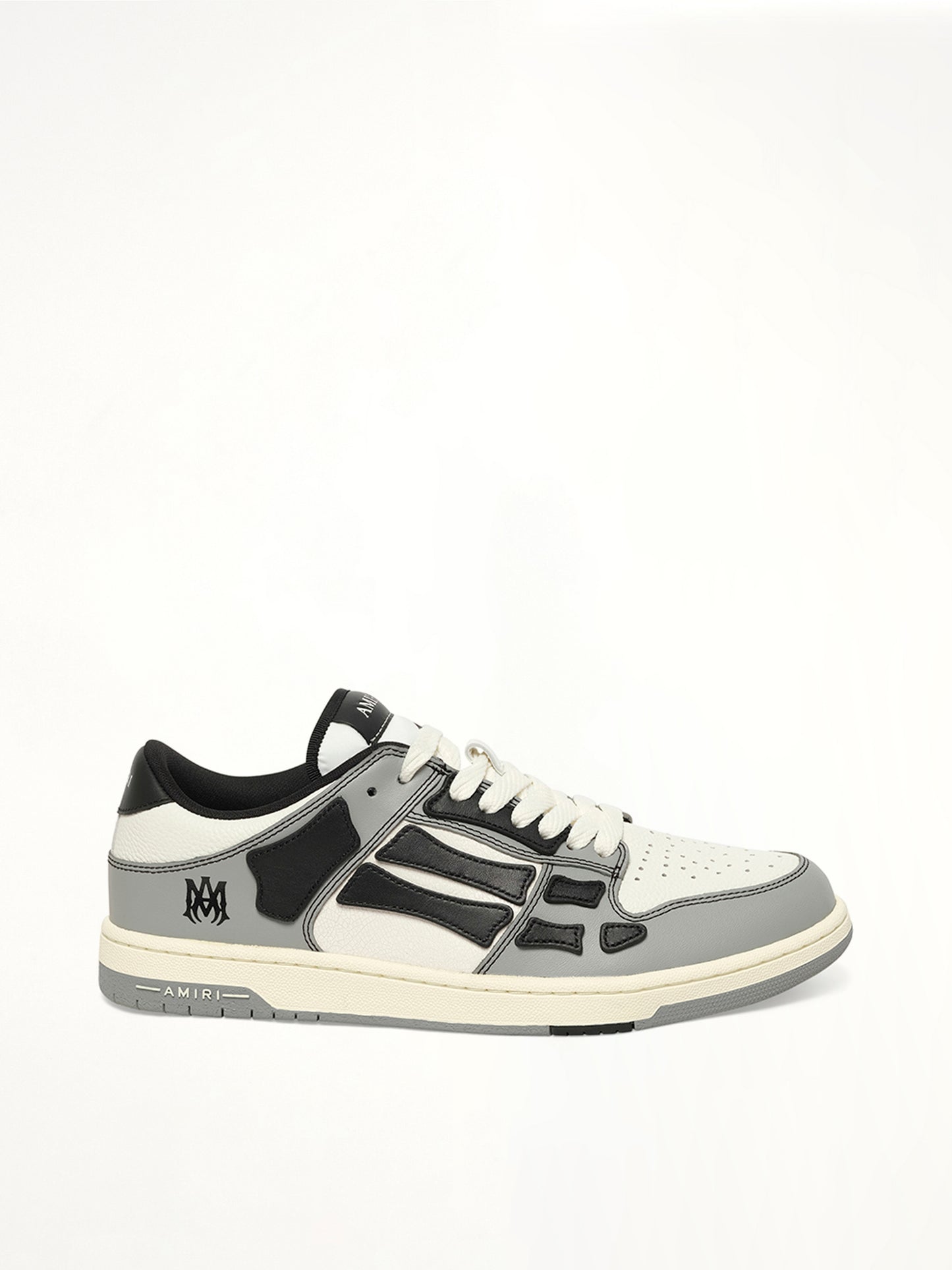 Varsity Skel Top Low in Black Side View | AMIRI