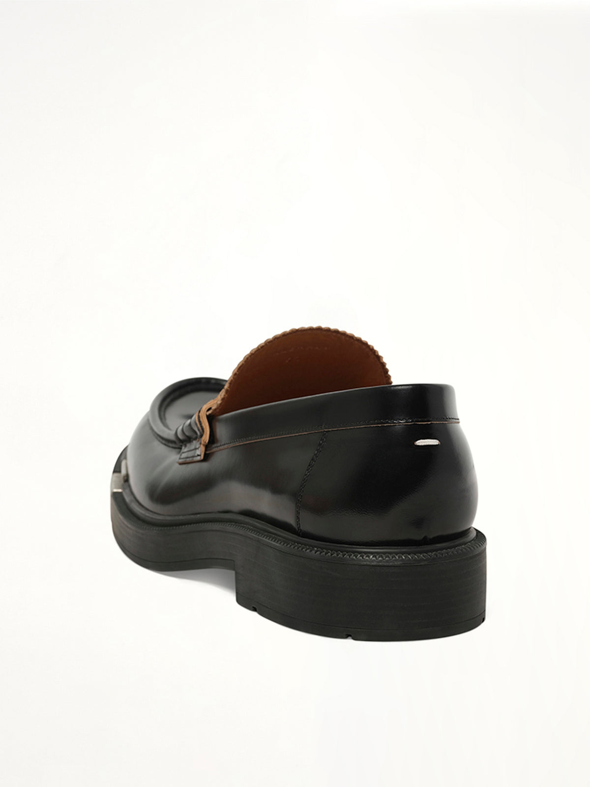 Decortique Loafer in Black Back View | MAISON MARGIELA