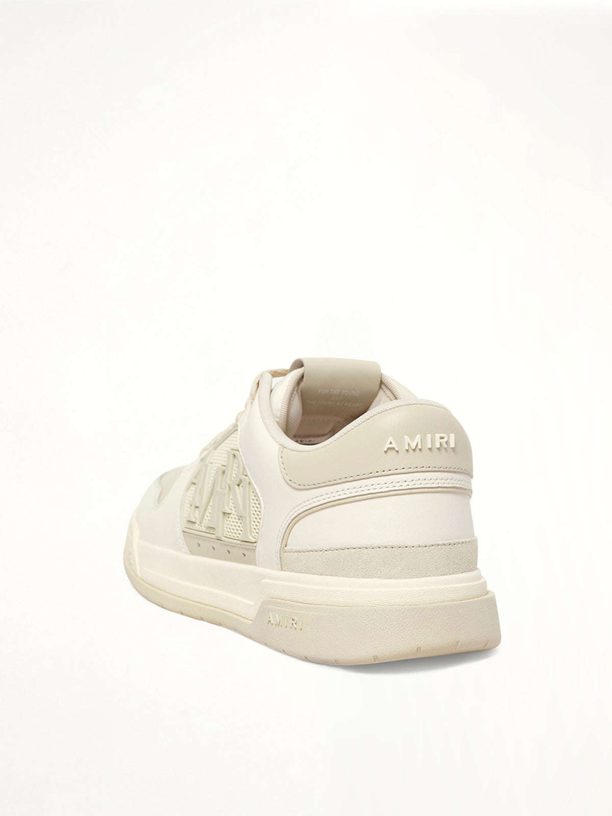 Classic Low in White/Alabaster Back View | AMIRI