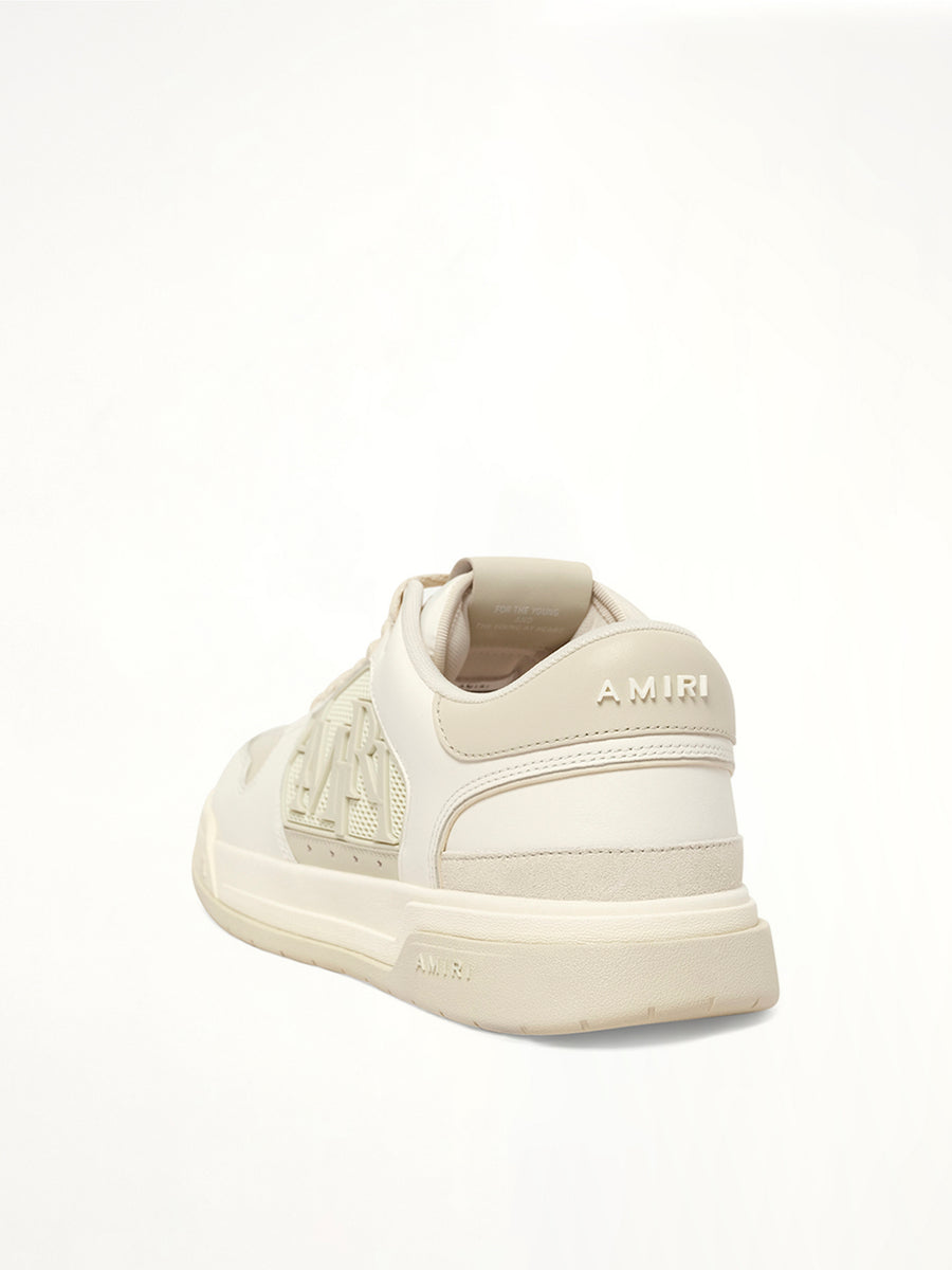 Classic Low in White/Alabaster Back View | AMIRI