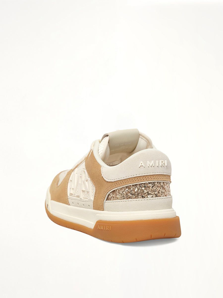 Glitter Classic Low in Dark Ginger Back View | AMIRI