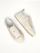 MA Quad Stars Court Low in Alabaster Top View | AMIRI