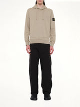 610006 Cotton Fleece Hoodie in Desert