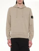 610006 Cotton Fleece Hoodie in Desert