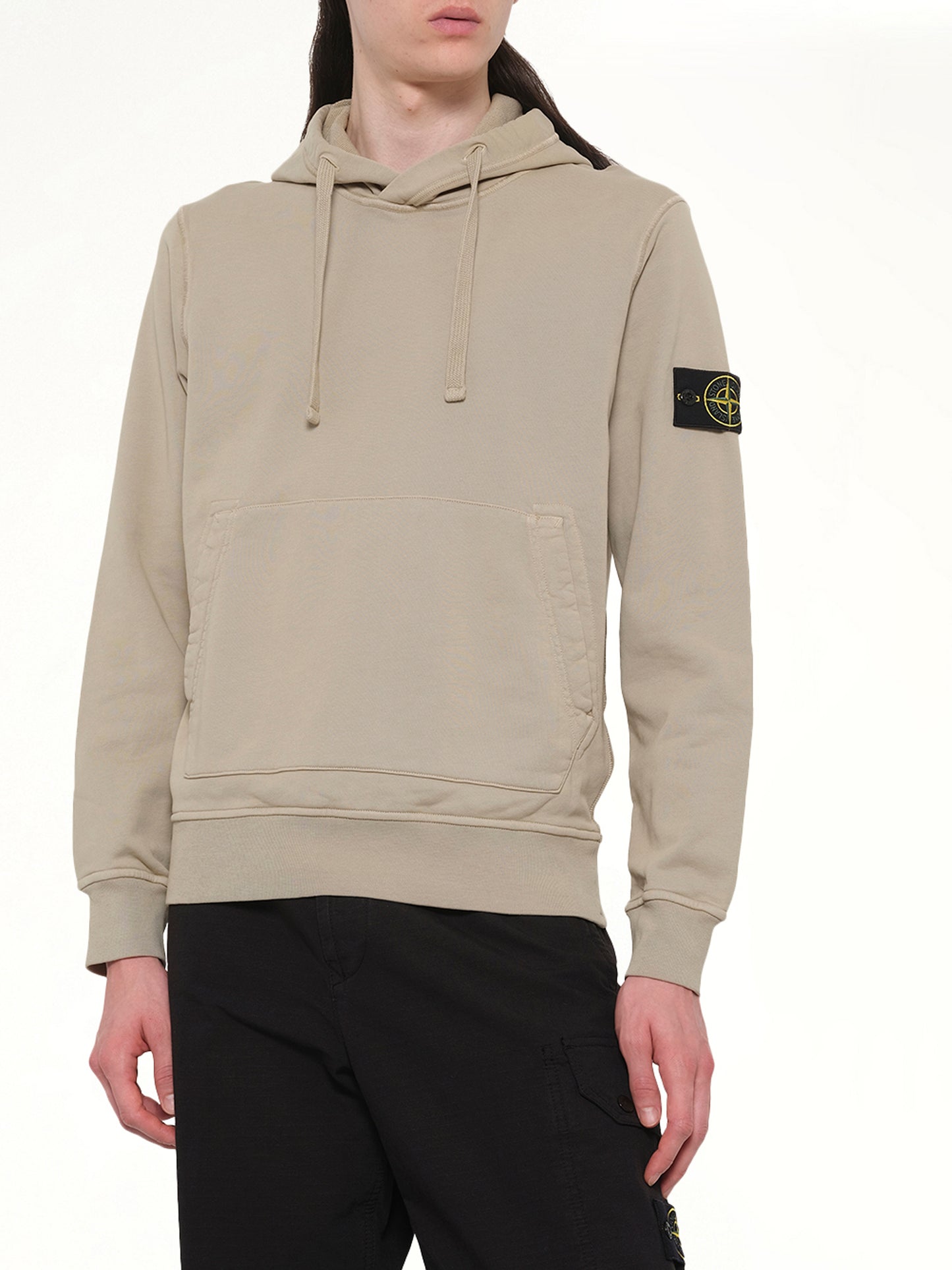 610006 Cotton Fleece Hoodie in Desert