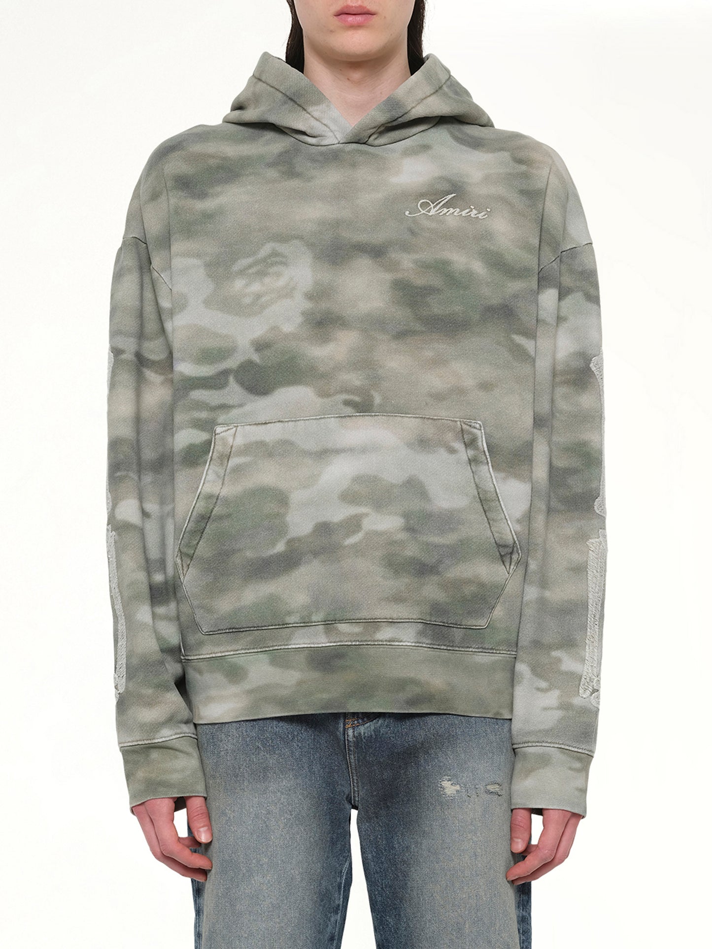 Bones Oversized Hoodie in Camo