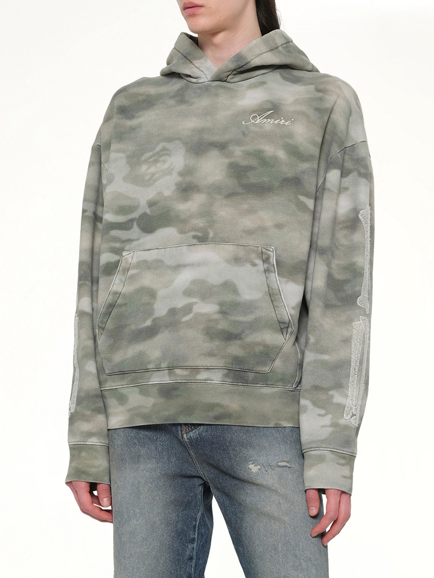 Bones Oversized Hoodie in Camo