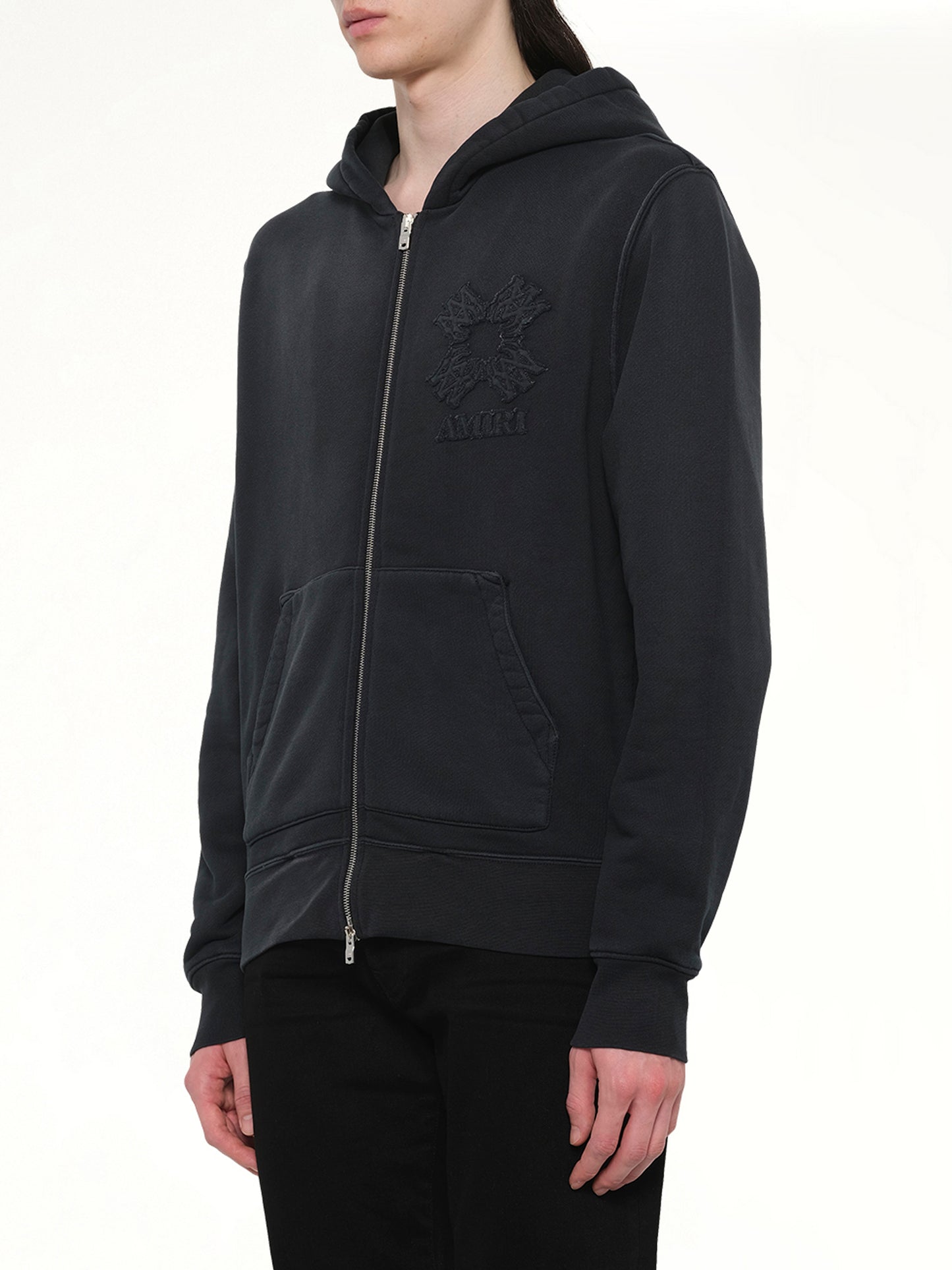 MA Quad Zip Hoodie in Black