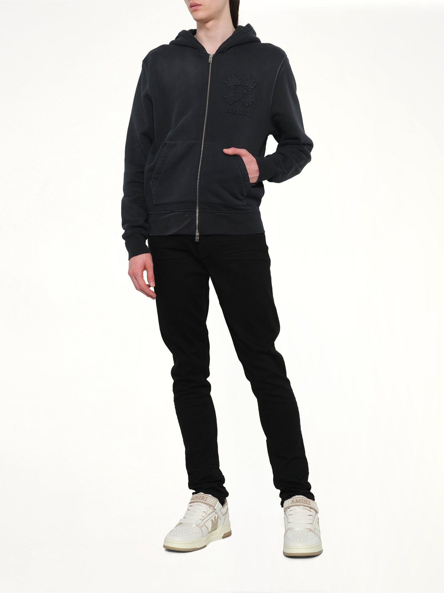 MA Quad Zip Hoodie in Black