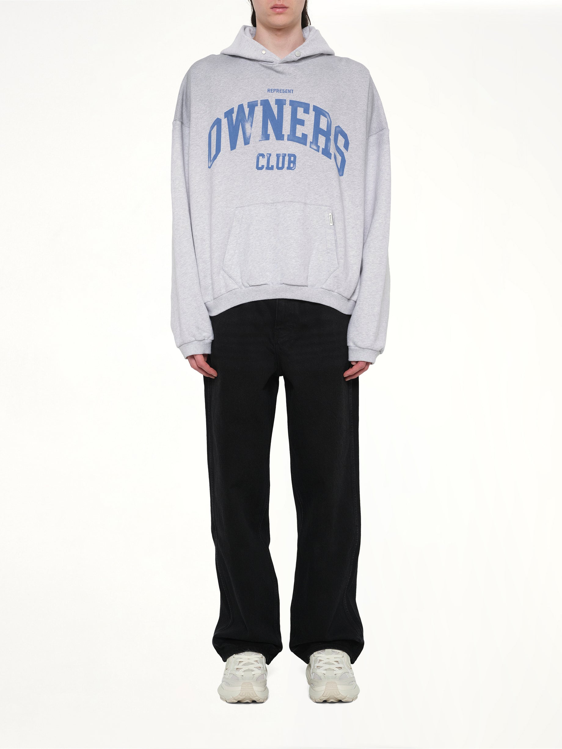 Represent Owners Club 喷溅冰灰混色连帽衫