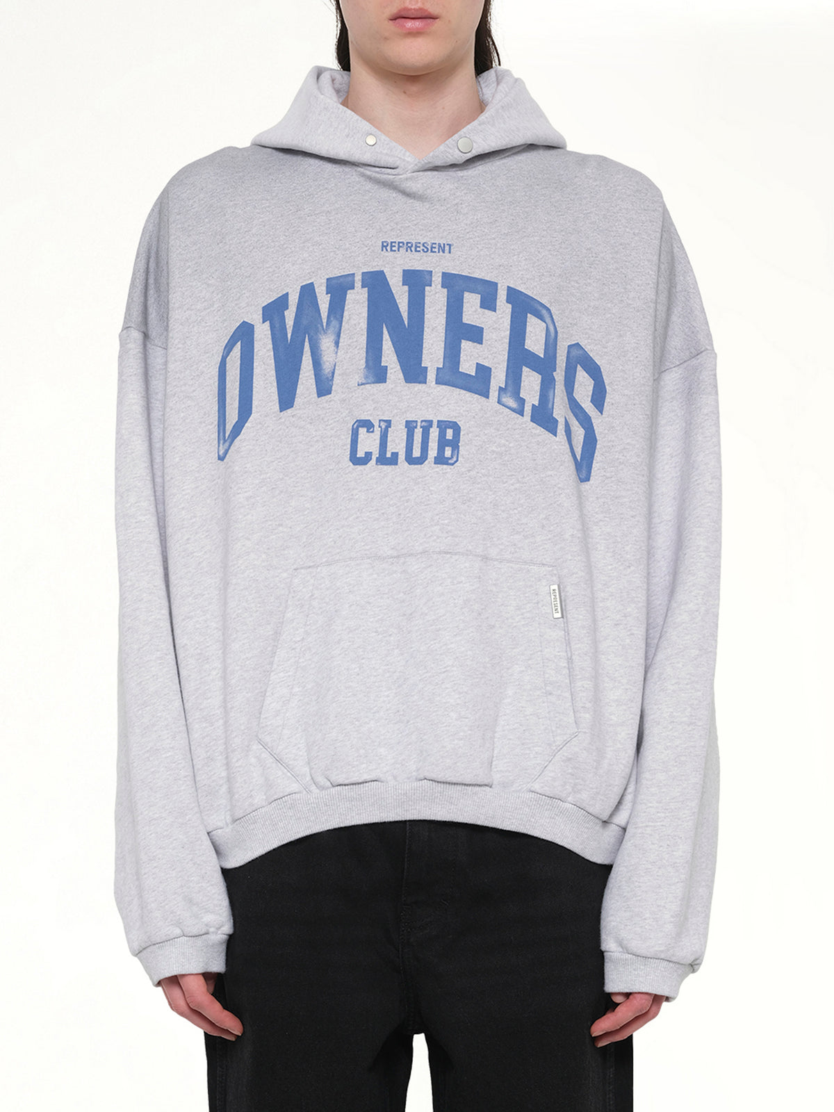 Represent Owners Club 喷溅冰灰混色连帽衫
