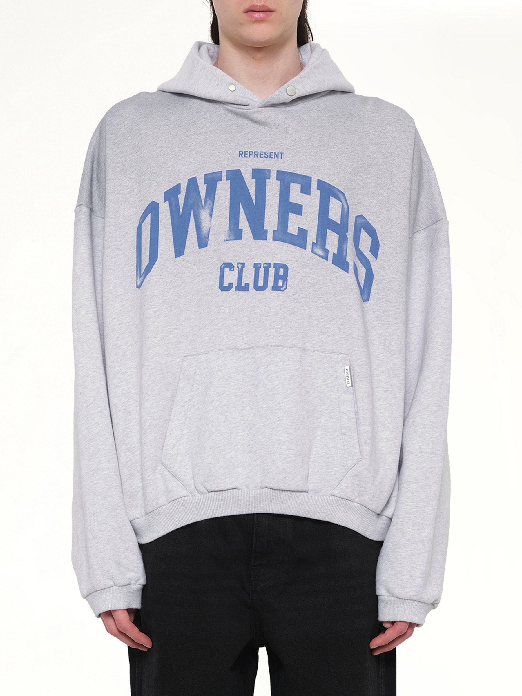 Represent Owners Club 喷溅冰灰混色连帽衫