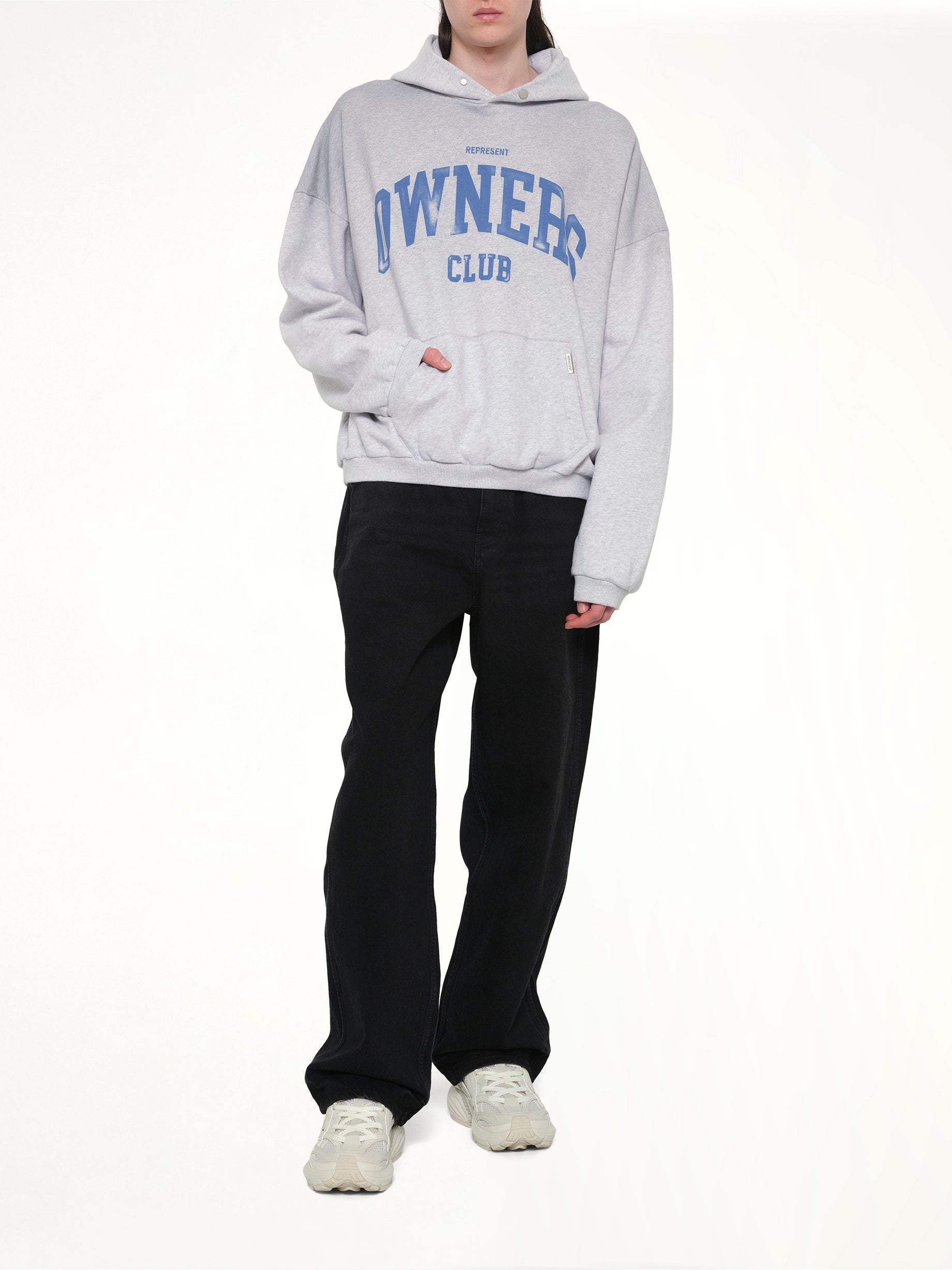 Represent Owners Club 喷溅冰灰混色连帽衫
