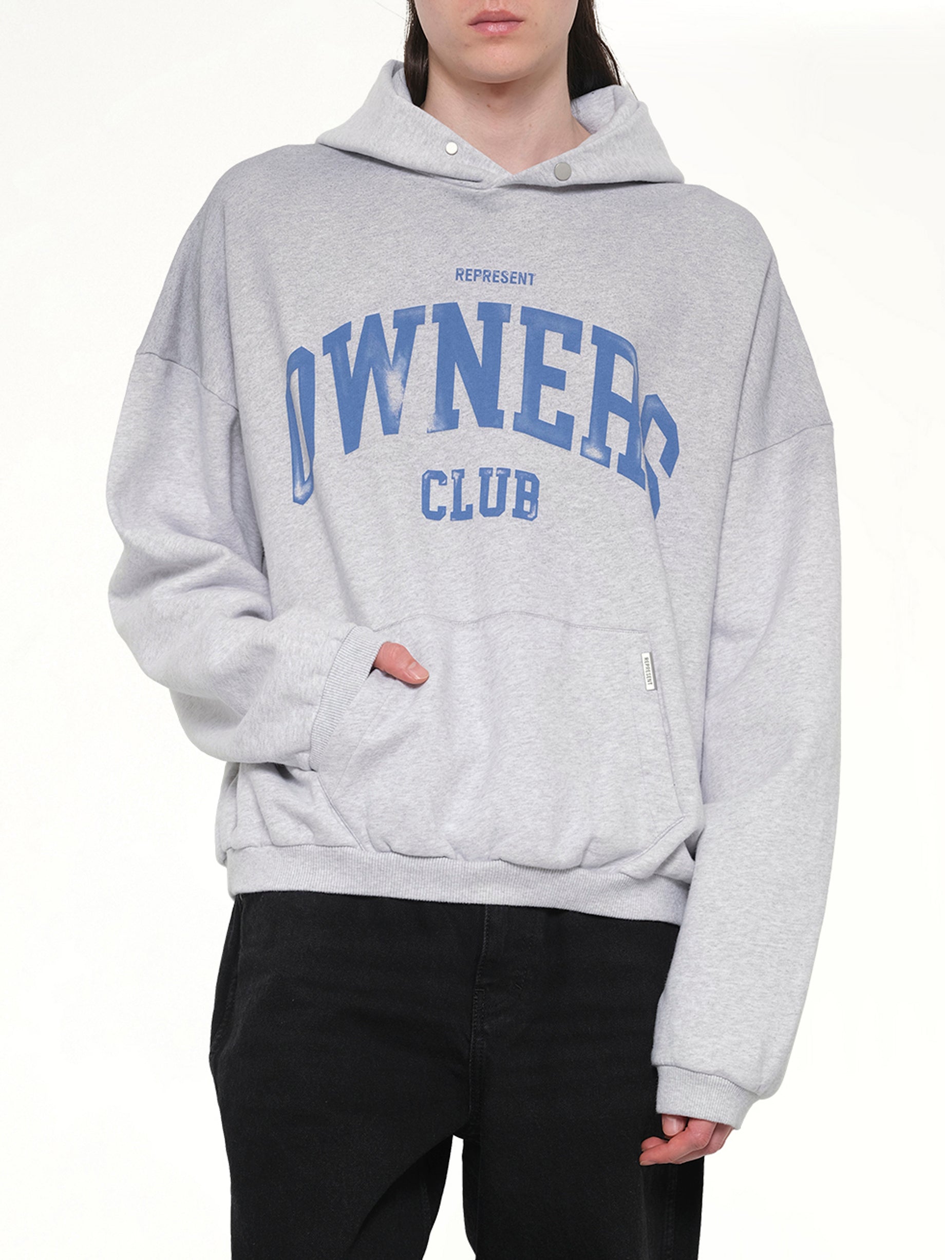 Represent Owners Club 喷溅冰灰混色连帽衫