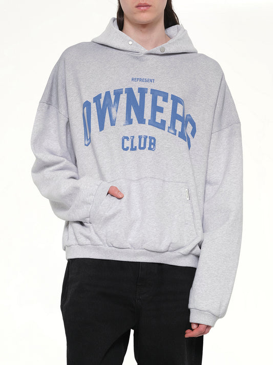 Represent Owners Club Hoodie in Sprayed Ice Grey Marl