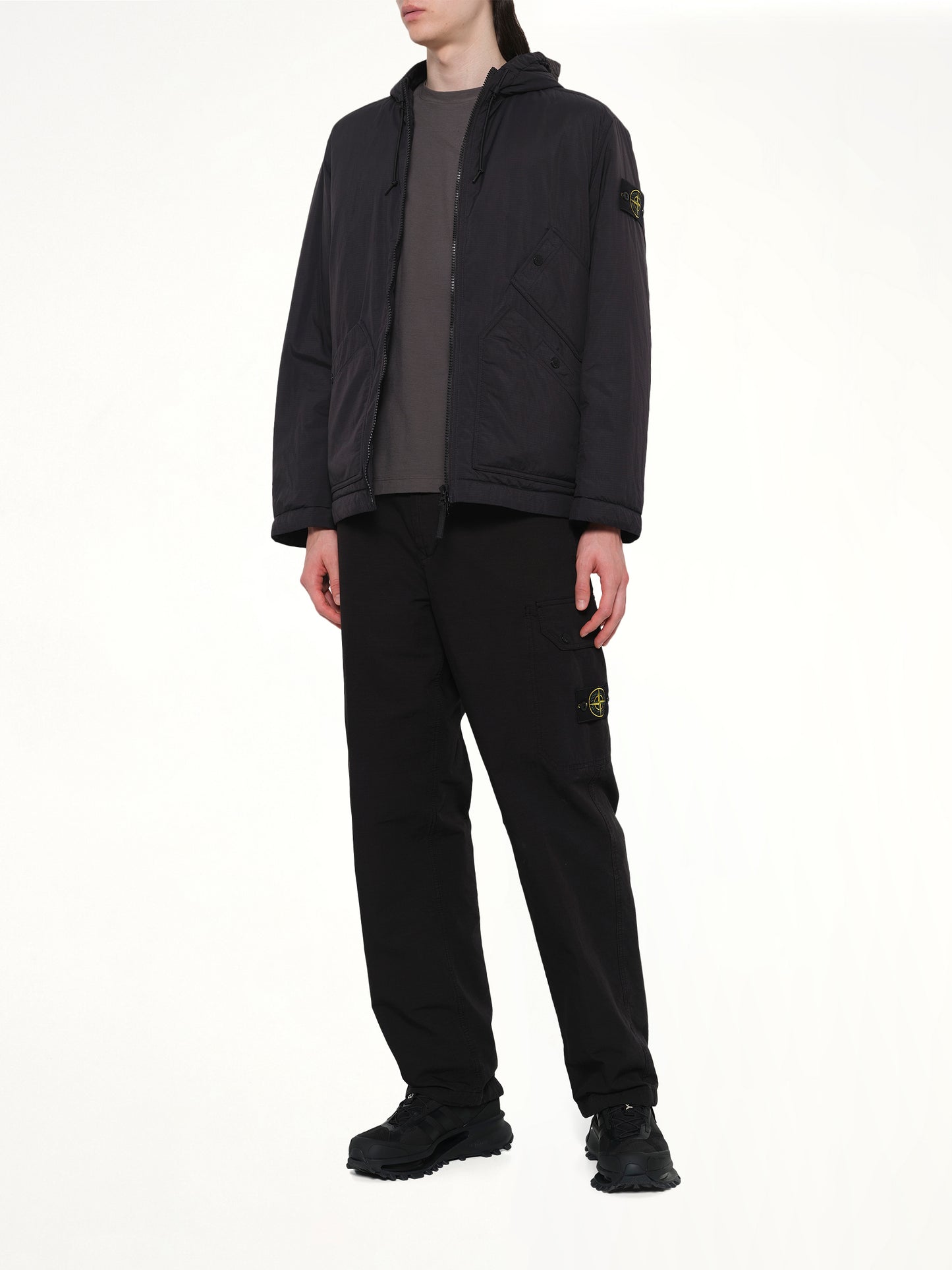 4100018 Ripstop Short Parka in Black