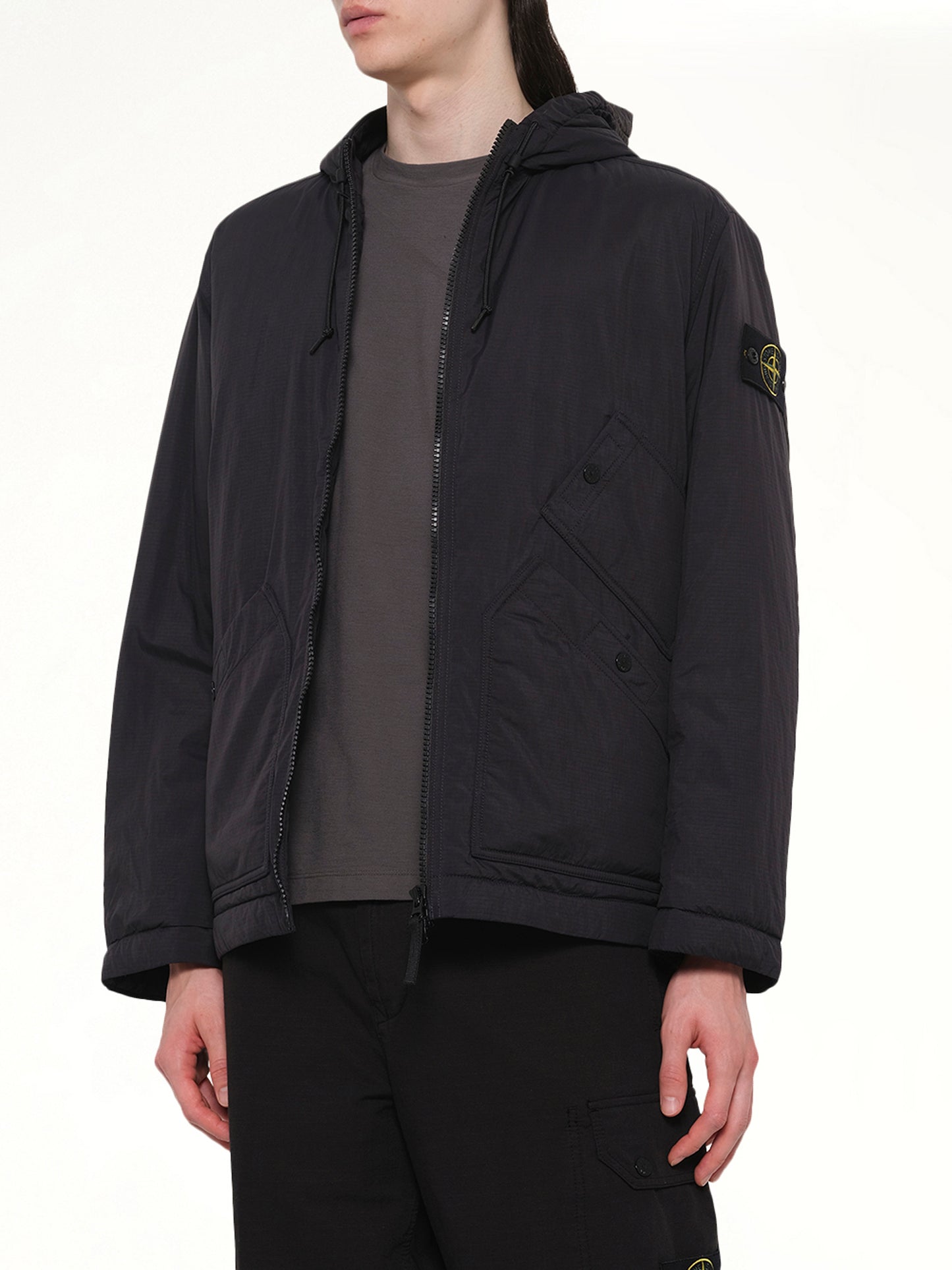 4100018 Ripstop Short Parka in Black