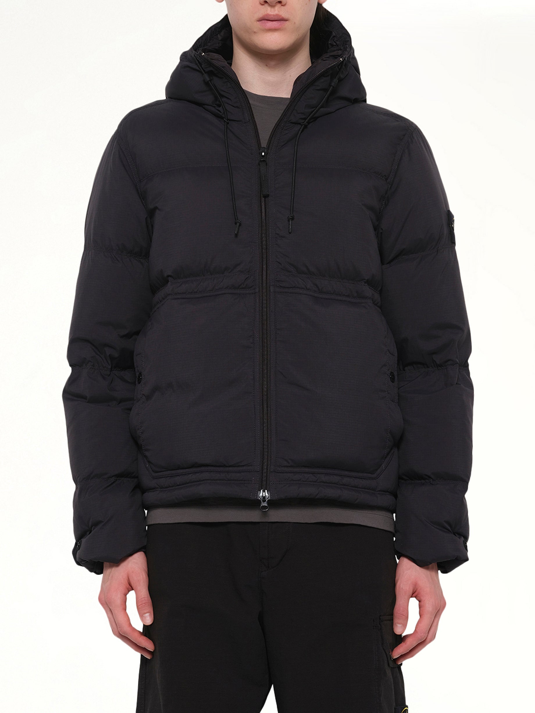 4100019 Ripstop Short Parka in Black
