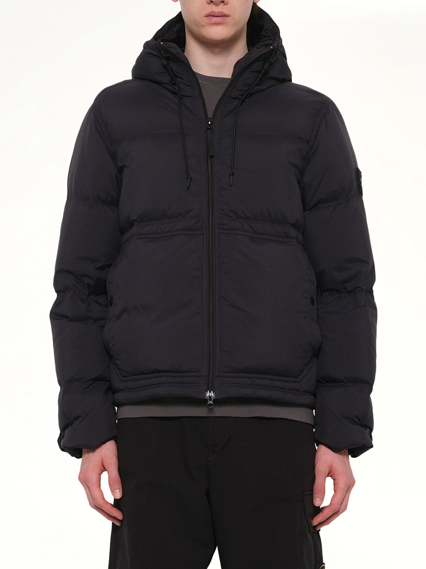 4100019 Ripstop Short Parka in Black