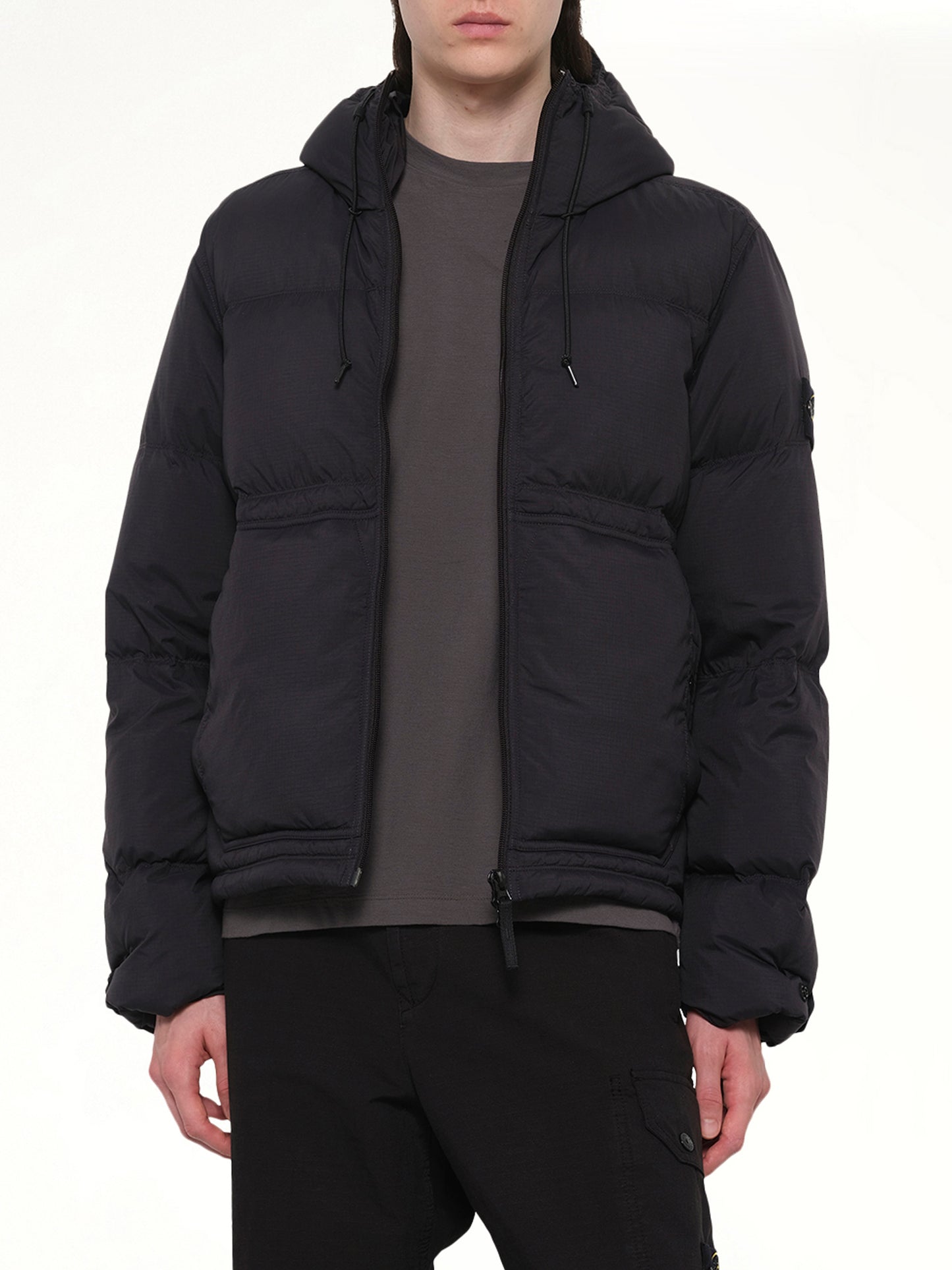 4100019 Ripstop Short Parka in Black
