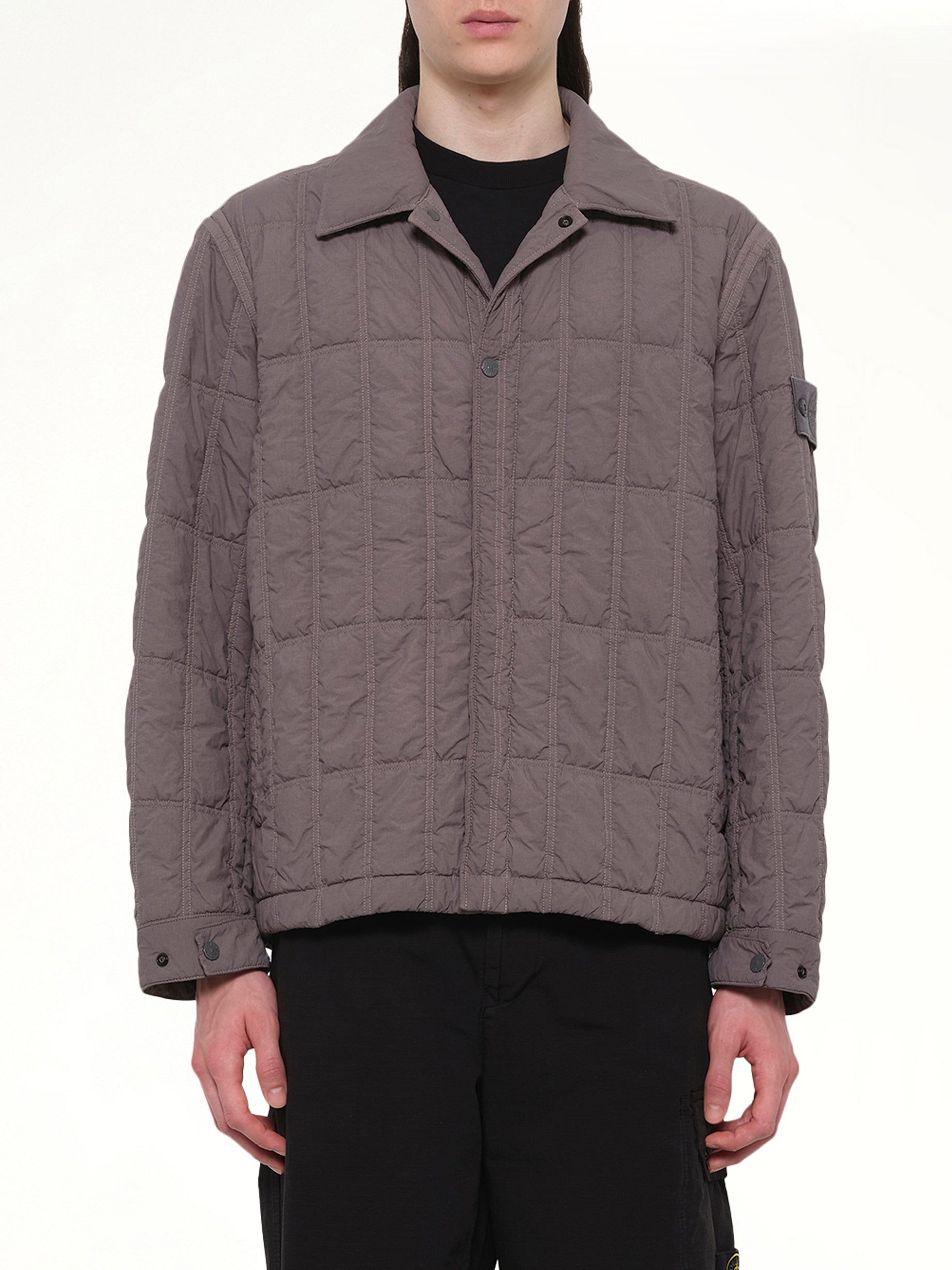 410009 Nylon Smerigliato Jacket in Dark Grey
