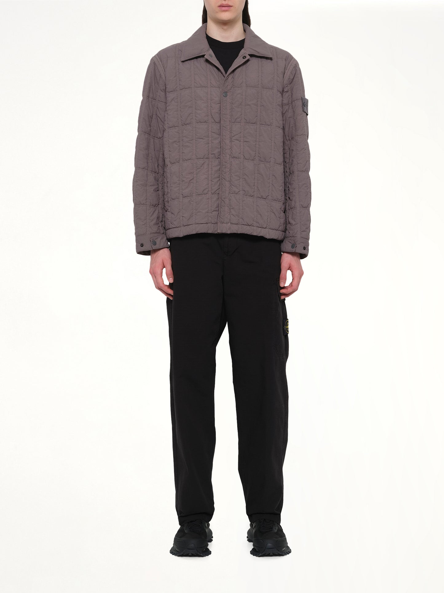 410009 Nylon Smerigliato Jacket in Dark Grey