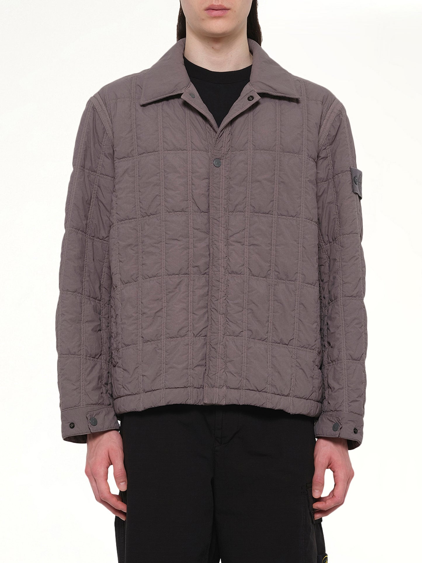 410009 Nylon Smerigliato Jacket in Dark Grey
