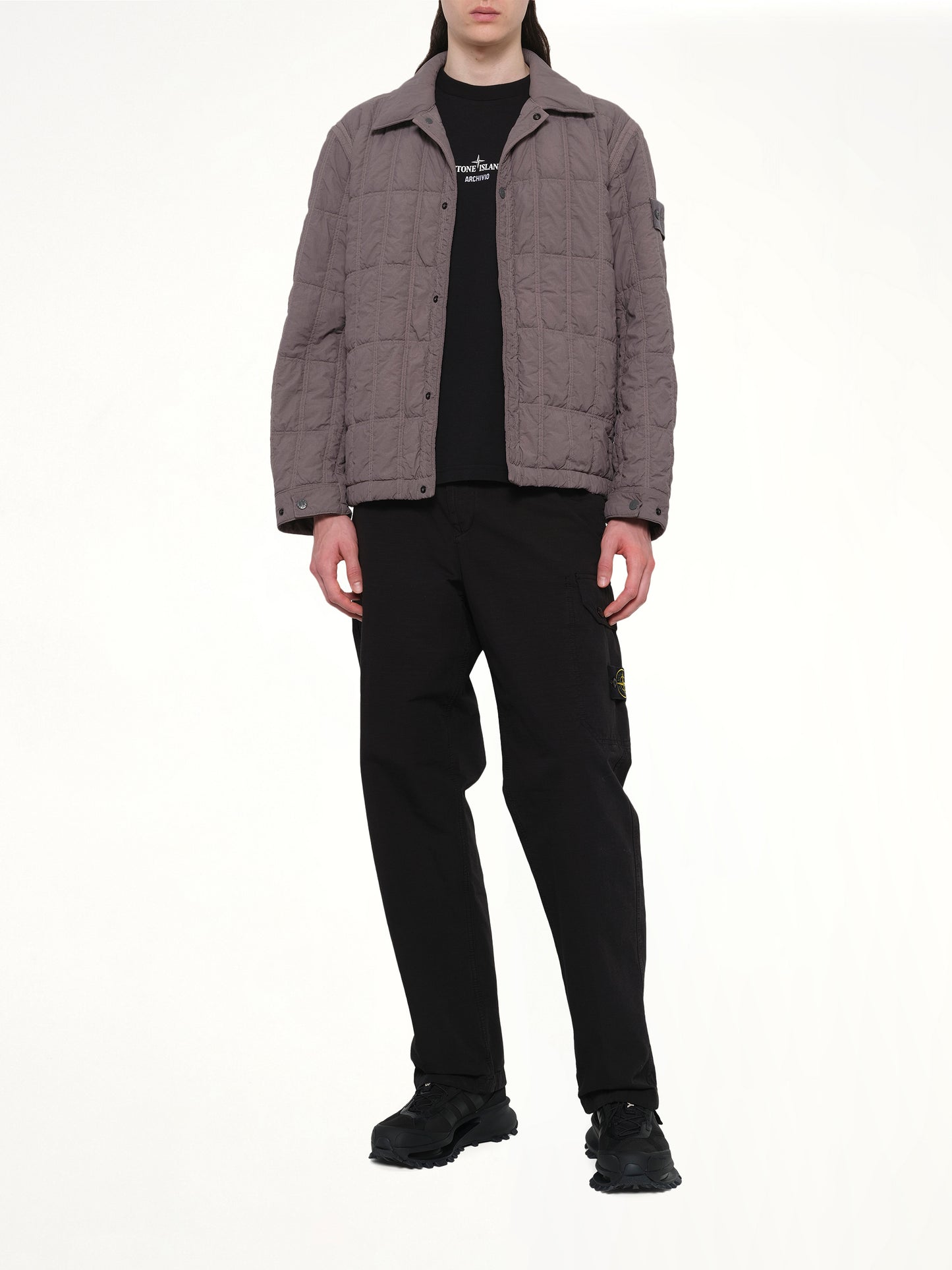 410009 Nylon Smerigliato Jacket in Dark Grey