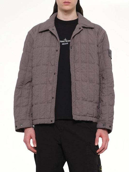 410009 Nylon Smerigliato Jacket in Dark Grey