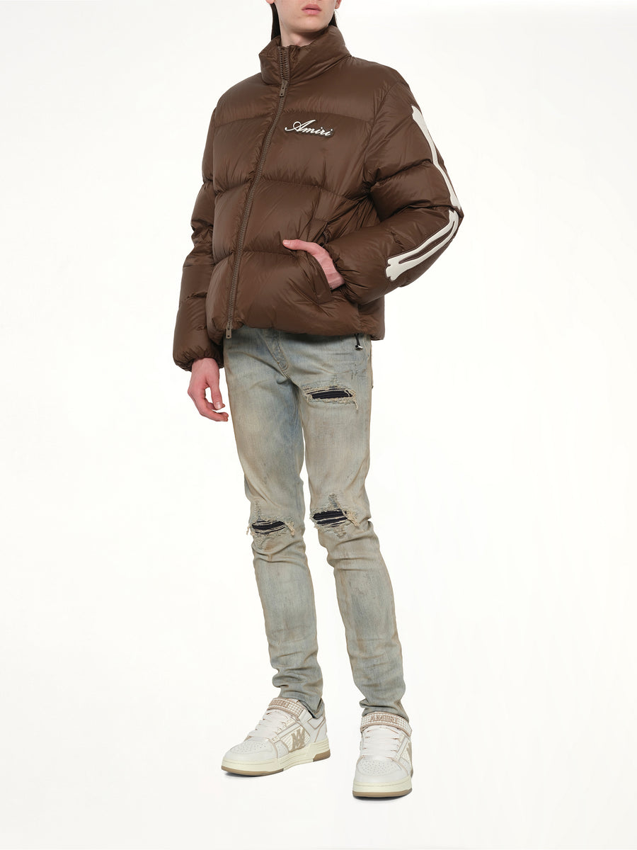 Bones Down Jacket in Dark Brown