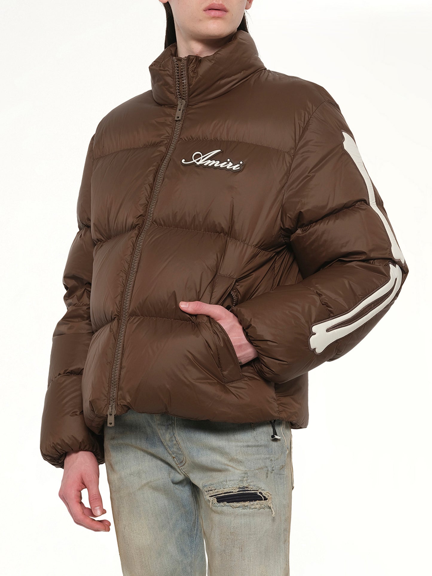 Bones Down Jacket in Dark Brown