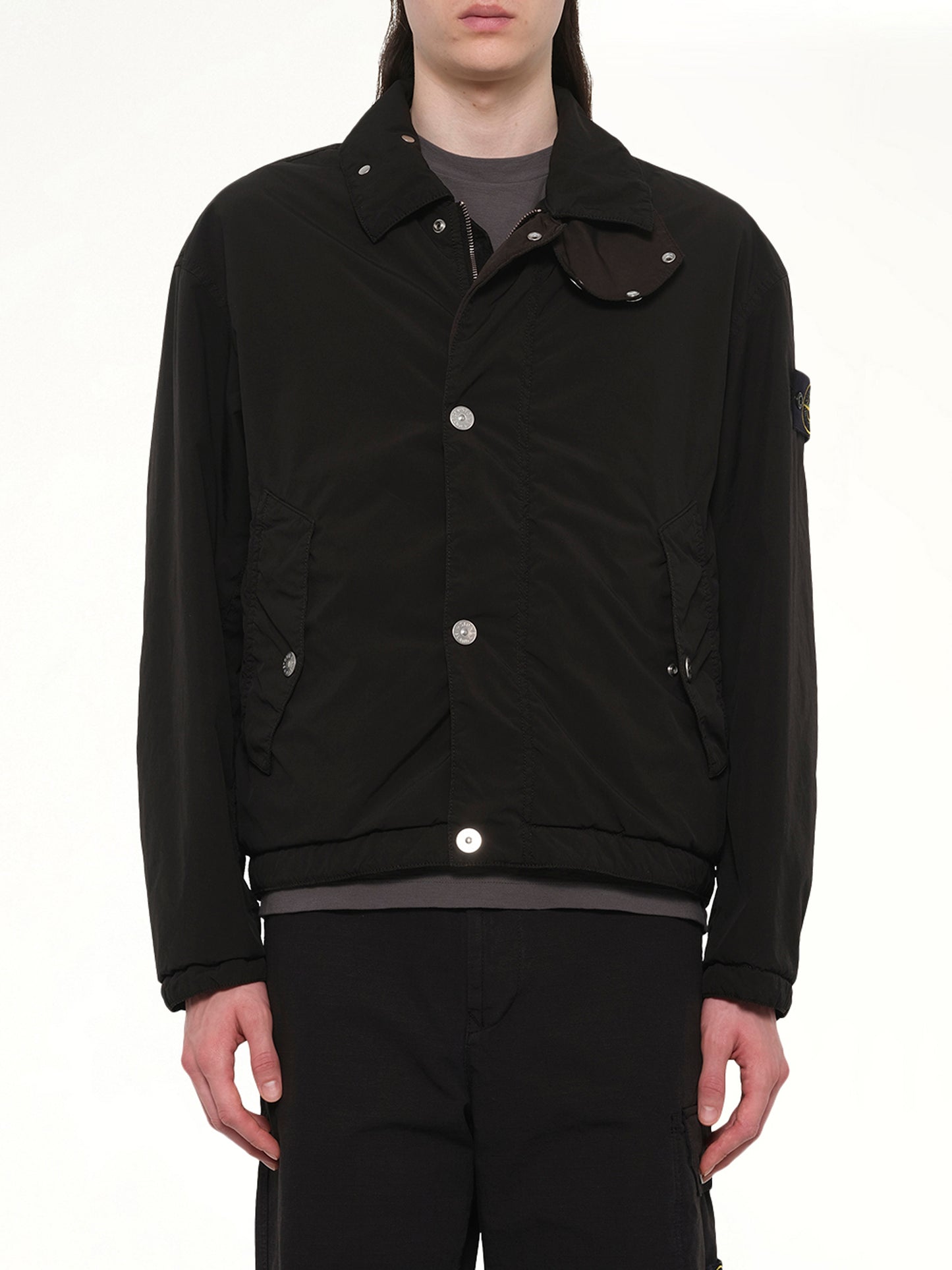 Q10001 Light Outerwear Jacket in Black