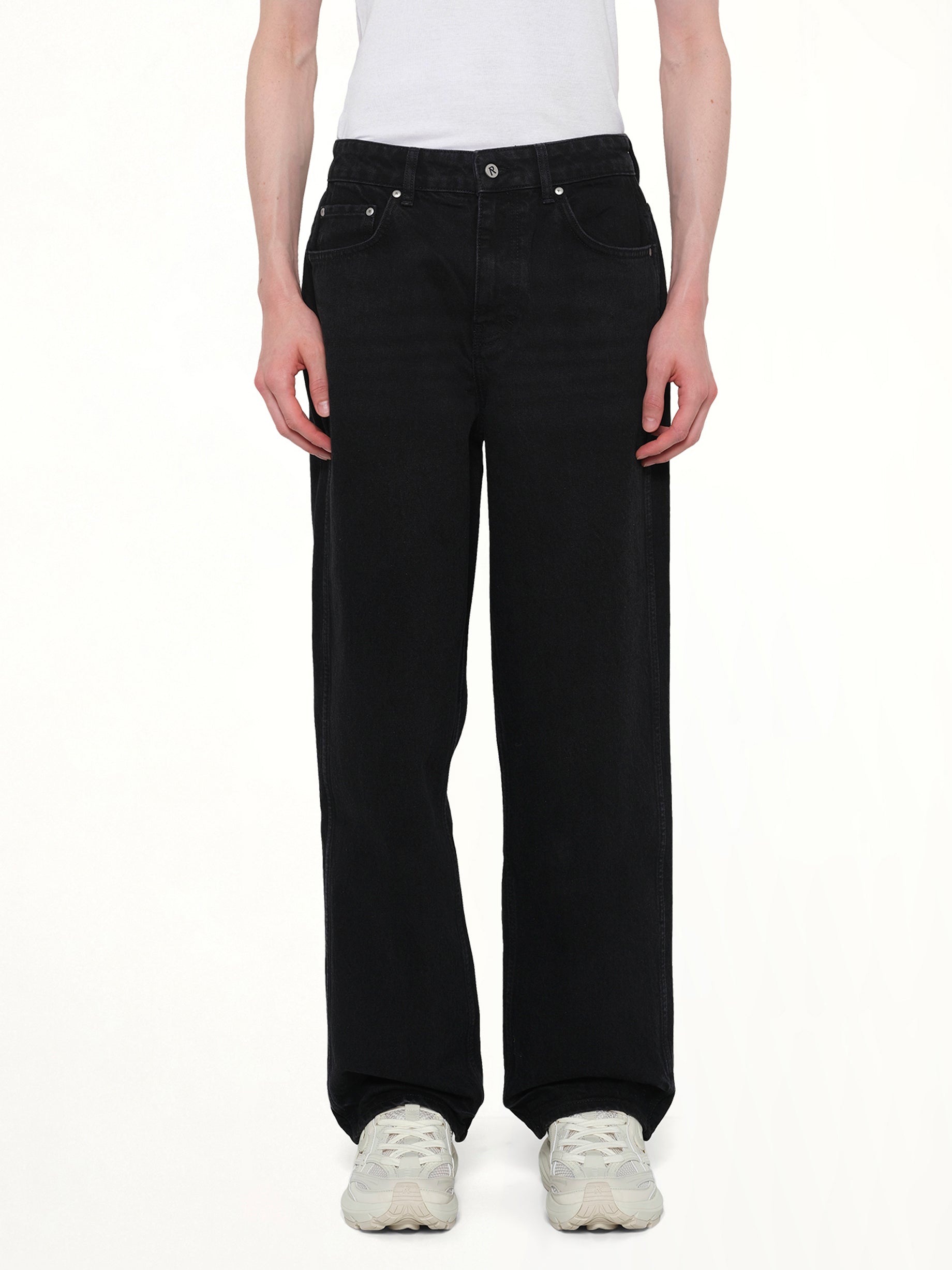 R3 Baggy Denim Jeans in Black