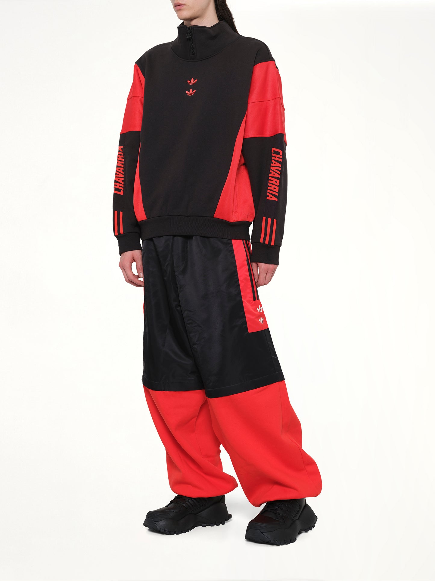 Adidas X Chavarria Gomez Zip Off Pant in Black/Red