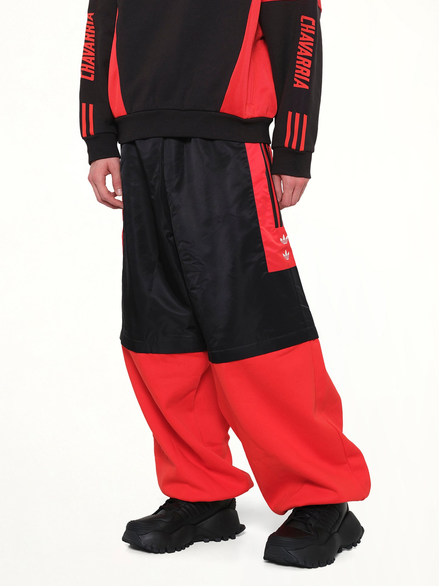 Adidas X Chavarria Gomez Zip Off Pant in Black/Red