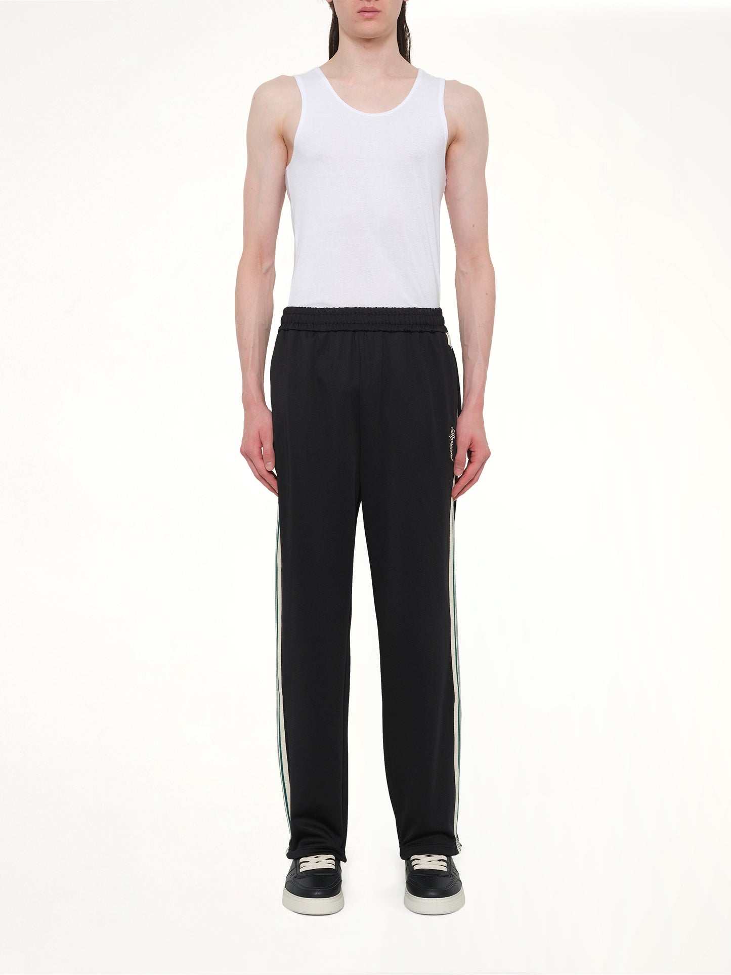Taped Track Pant in Jet Black