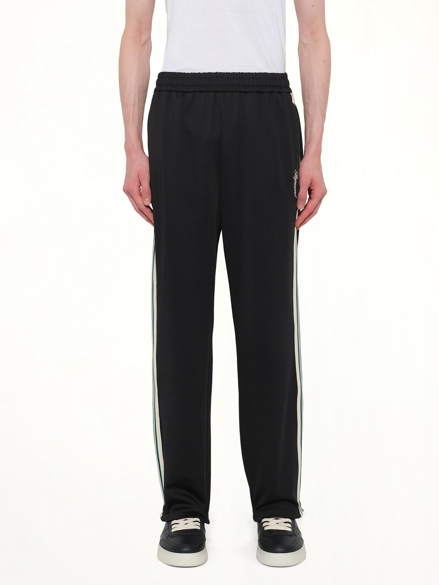Taped Track Pant in Jet Black