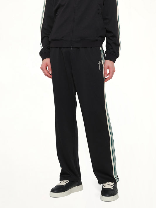 Taped Track Pant in Jet Black