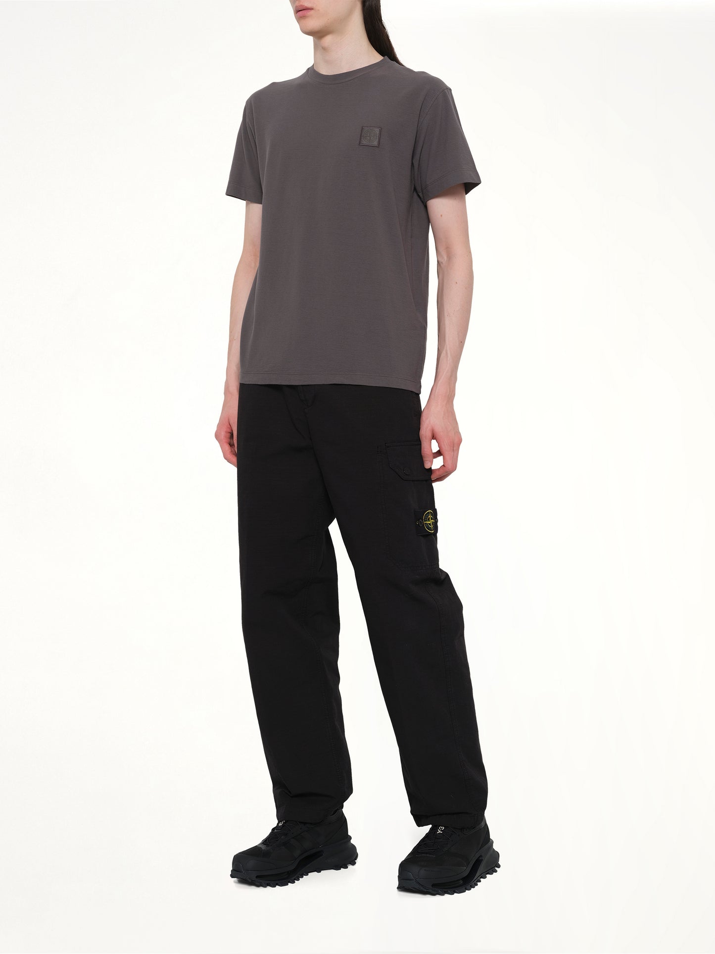 3100011 Organic Cotton Ripstop Trousers in Black