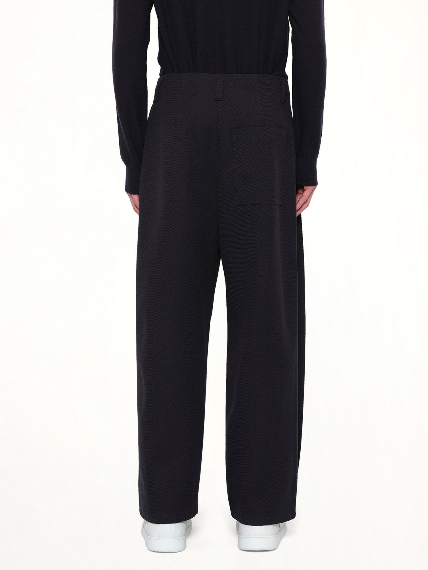 Belted Trouser AF in Dark Navy Blue