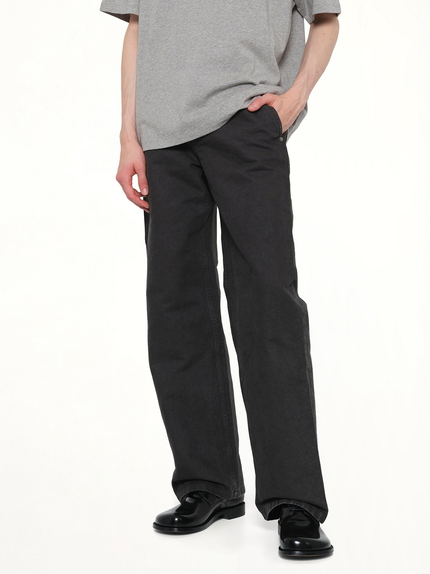 Cotton Trouser in Anthracite