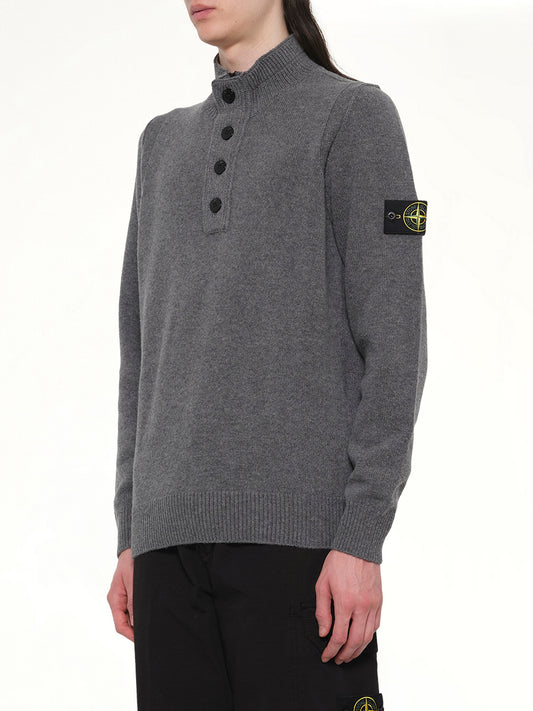 510004 Lambs Wool LS Polo in Cement Melange