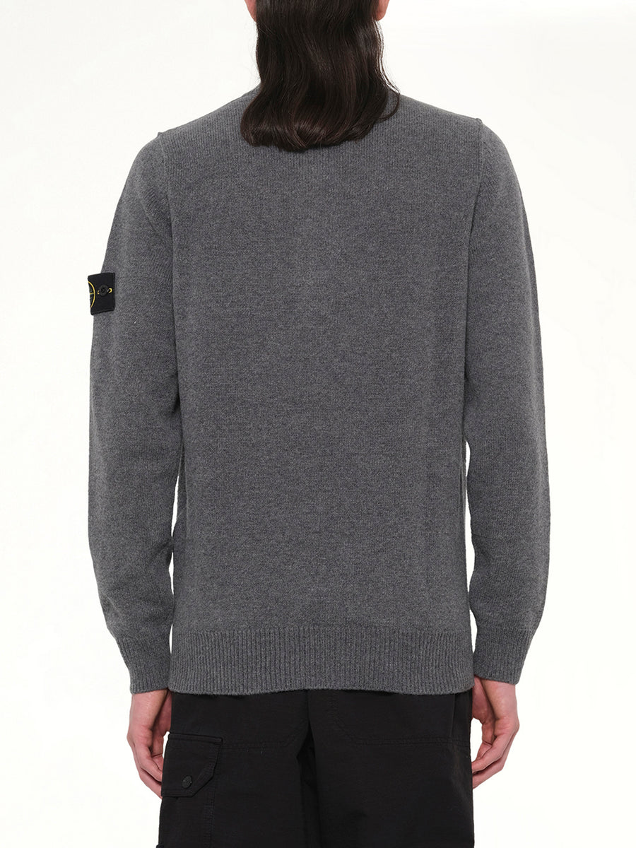 510004 Lambs Wool LS Polo in Cement Melange