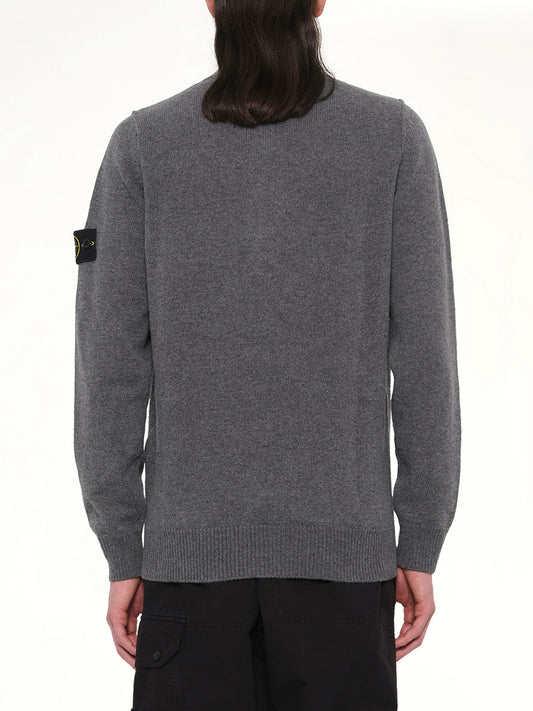 510004 Lambs Wool LS Polo in Cement Melange